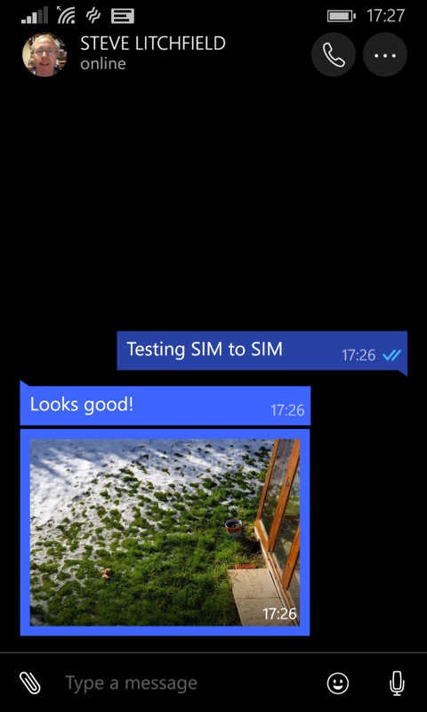 Screenshot, Windows Phone 8.1 in 2018