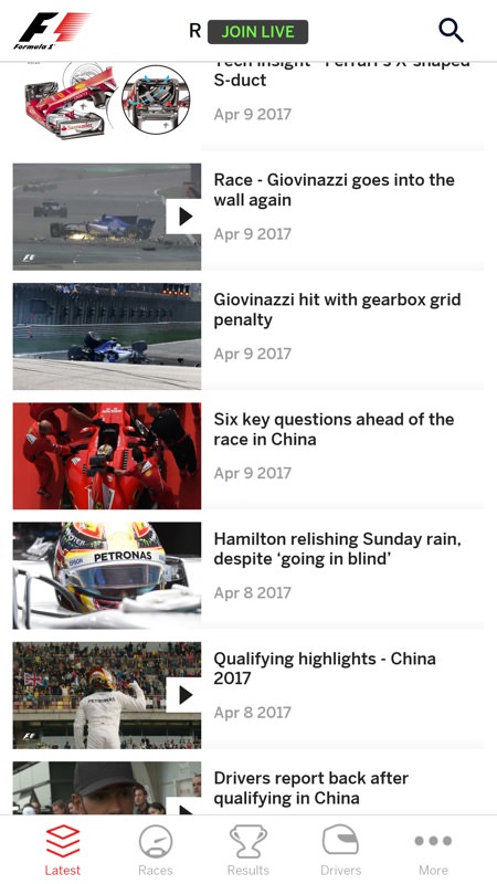 Screenshot, Formula 1 UWP