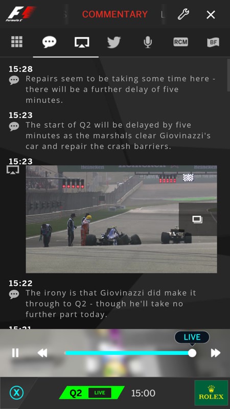 Screenshot, Formula 1 UWP