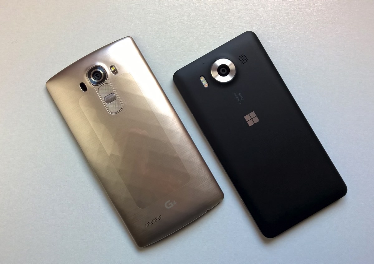 LG G4 and Lumia 950