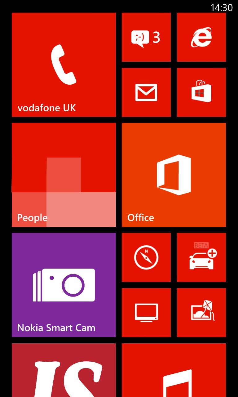 Screenshot, Windows Phone 8 GDR2 walkthrough