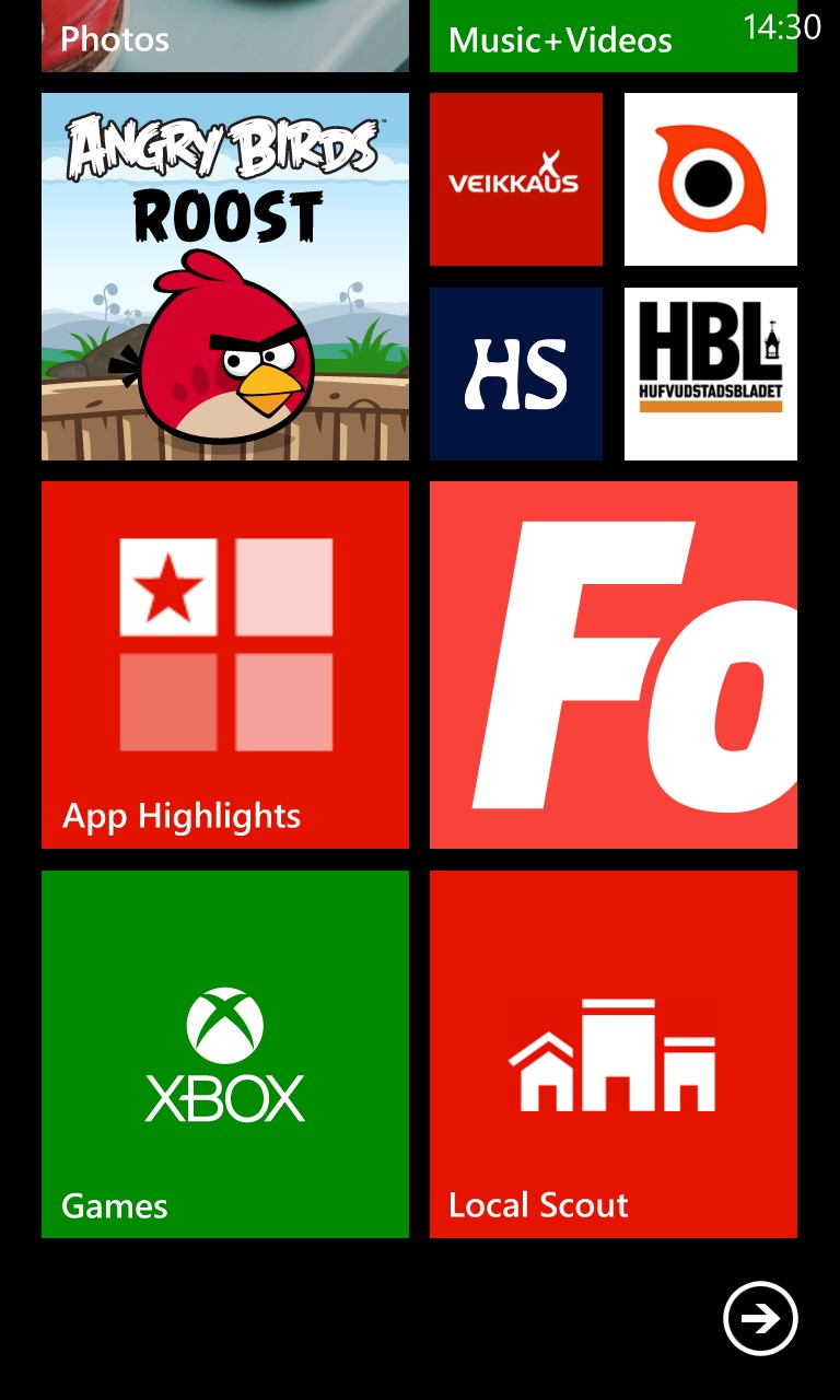 Screenshot, Windows Phone 8 GDR2 walkthrough