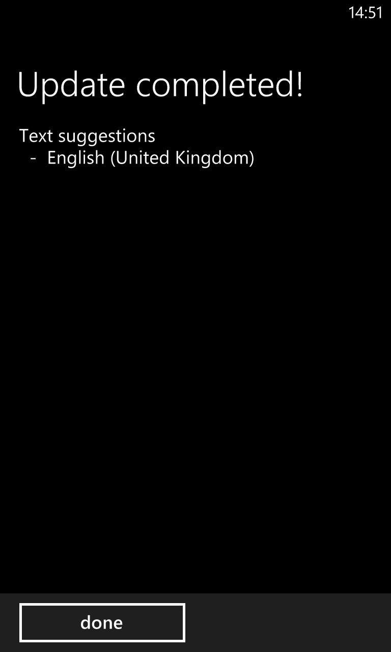 Screenshot, Windows Phone 8 GDR2 walkthrough