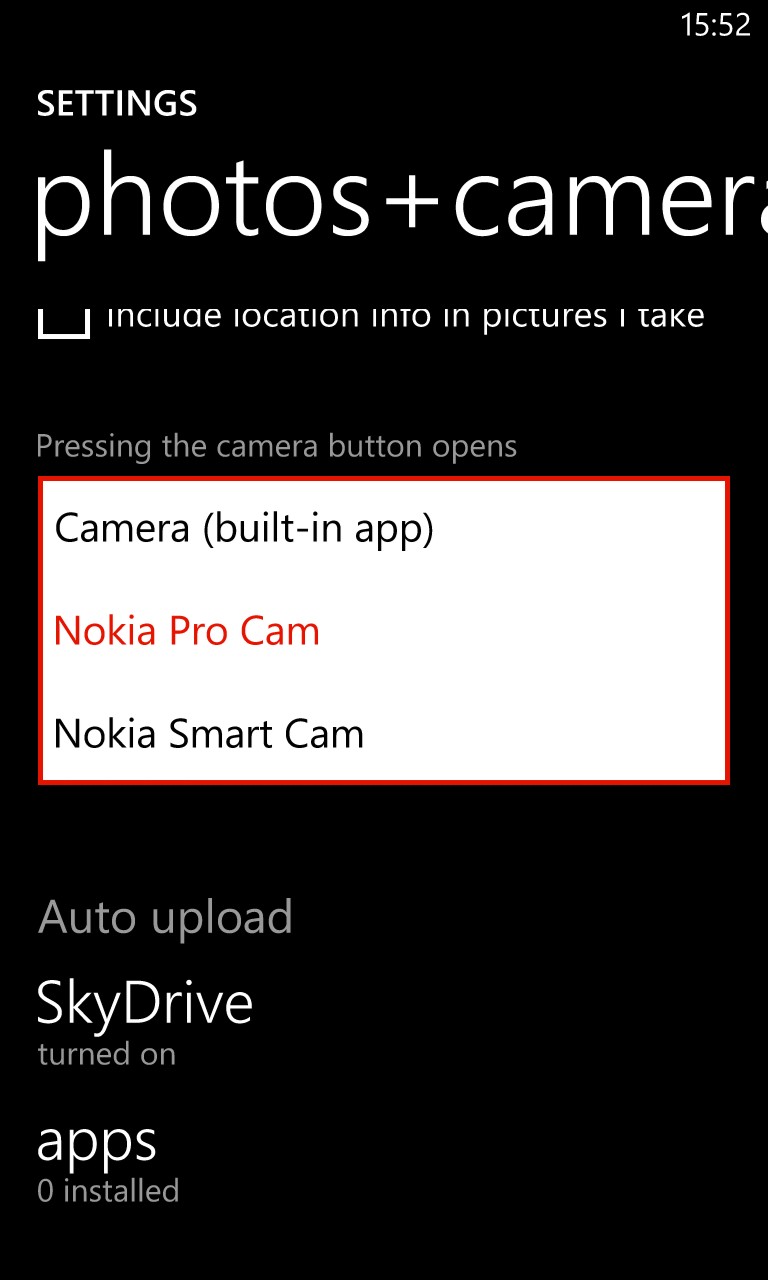 Screenshot, Windows Phone 8 GDR2 walkthrough