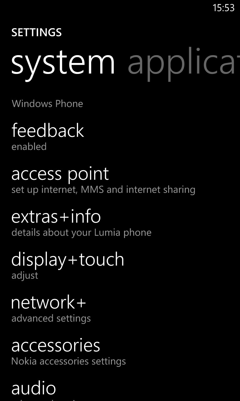 Screenshot, Windows Phone 8 GDR2 walkthrough