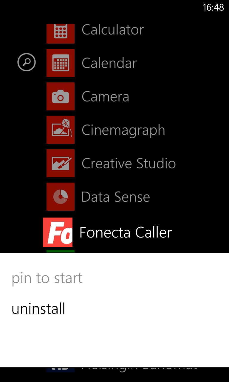 Screenshot, Windows Phone 8 GDR2 walkthrough