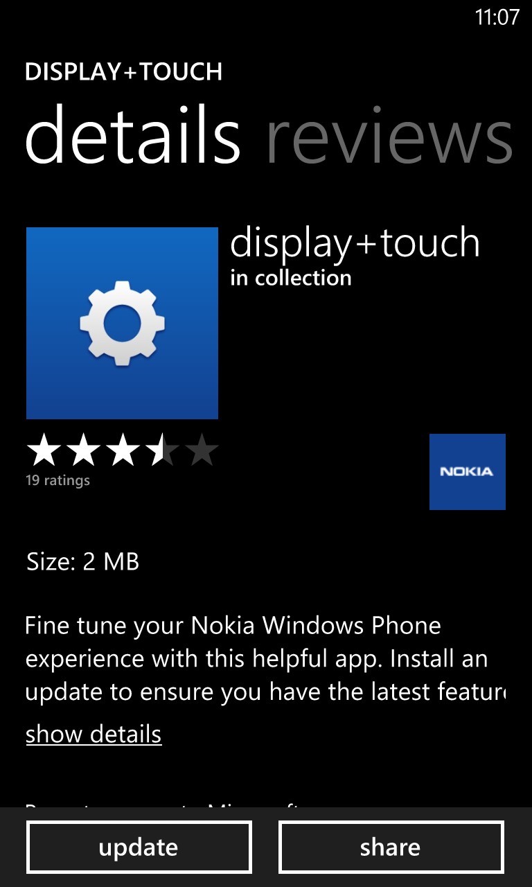 Screenshot, Windows Phone 8 GDR2 walkthrough