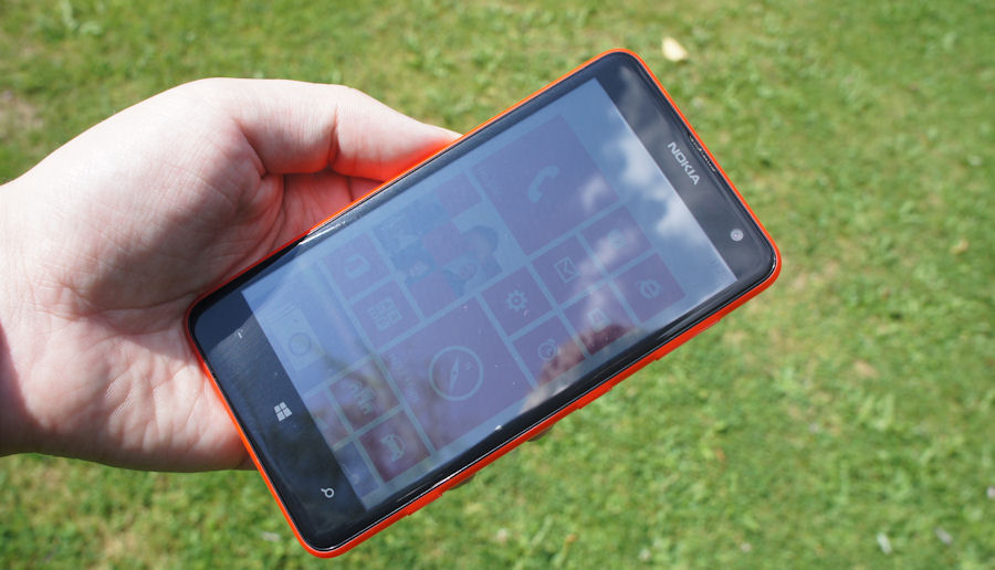 Lumia 625 screen