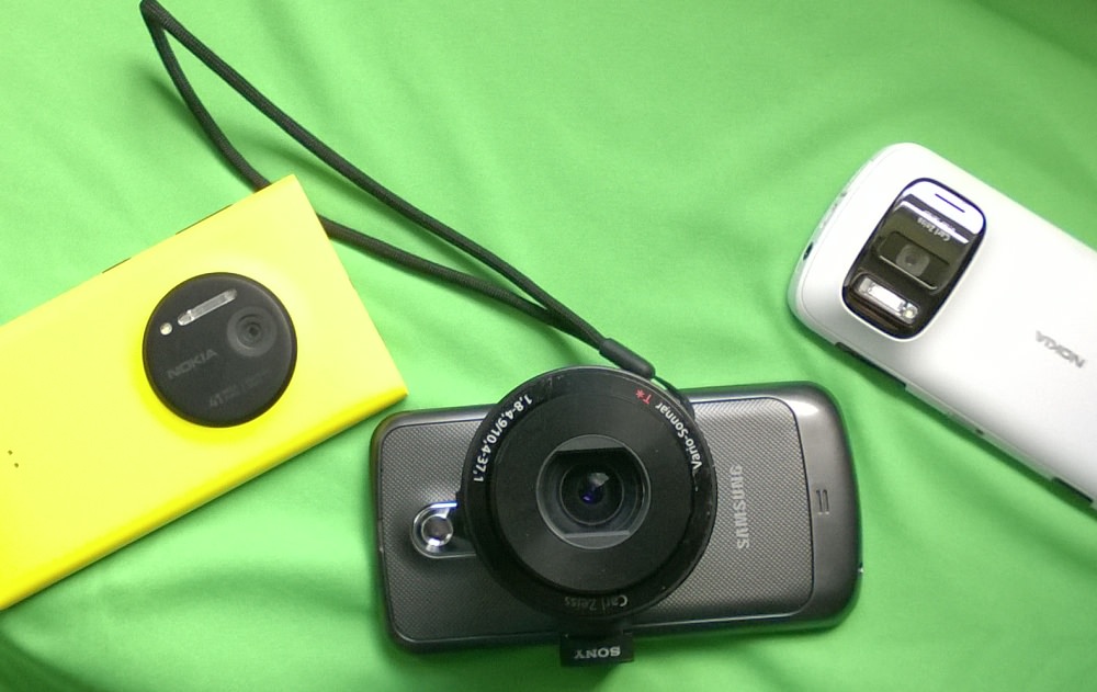 Lumia 1020, Sony QX-100 (on Galaxy Nexus) and Nokia 808