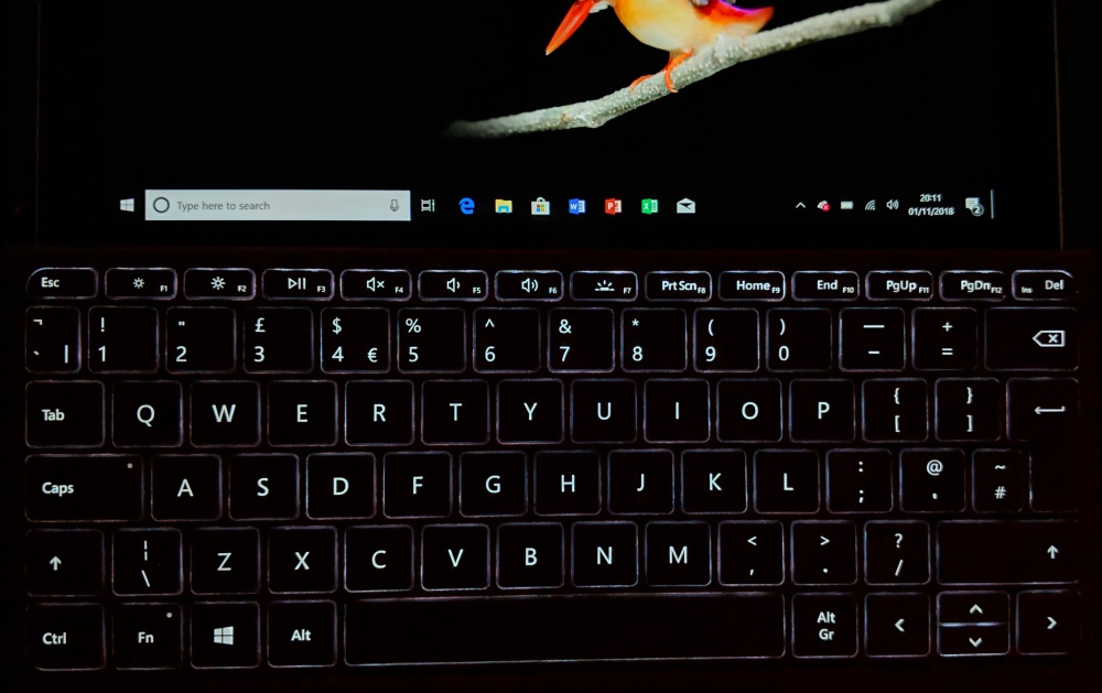 Backlit keyboard