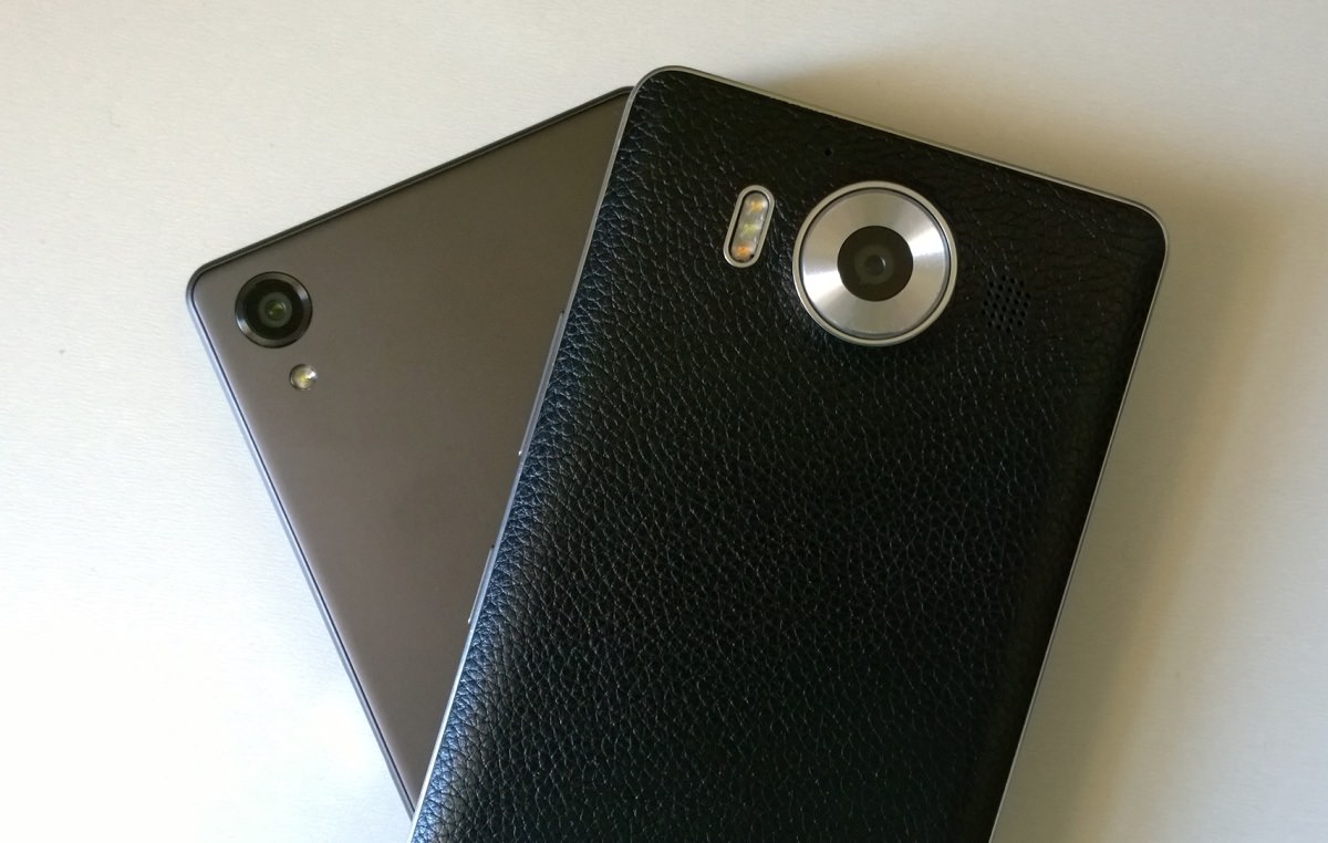 Lumia 950 and Xperia X